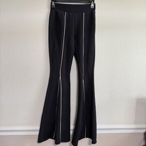 Victor Glemaud Target Pants Womens XXS 23" Knit Black Flare Leg Bell Bottom Boho